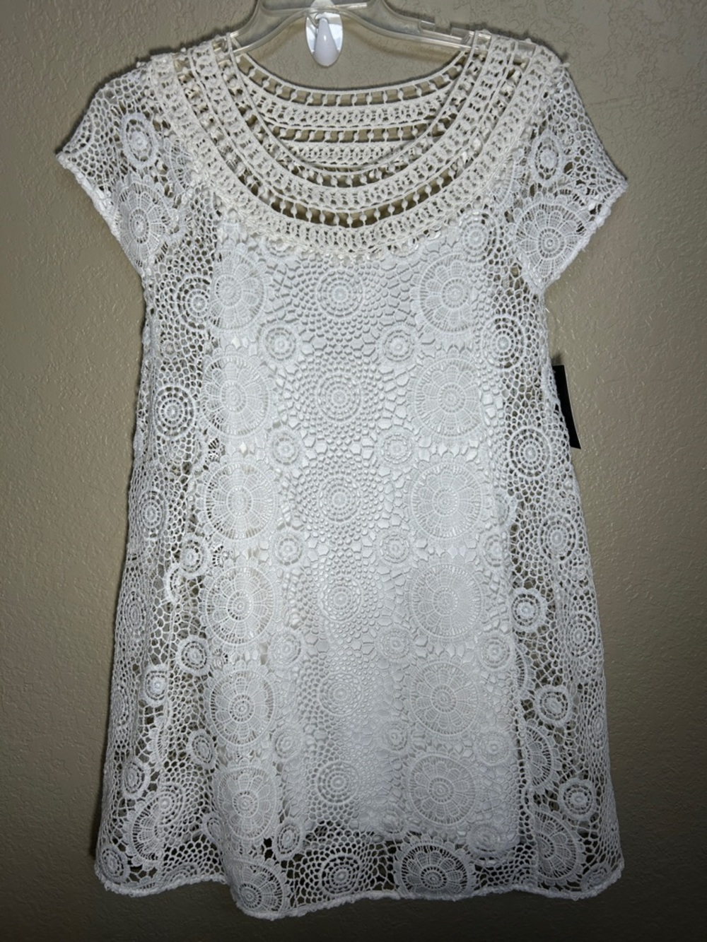 ANDRÉE Crochet Event Going Out Special Occasion Evening Party A Line Mini Dress